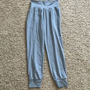 Athleta light blue joggers in a size small
